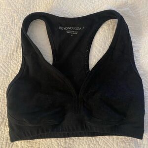 Beyond Yoga Gray Lift Your Spirit Bra Small